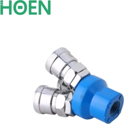 Pneumatic C_type Quick Connector Air Pipe Quickpiug Round Two-way SMV Round Three-way SMY Two-way Air Pump Air Compressor Jiont