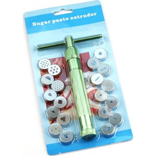 Practical Design Stainless Steel Sugar Paste Extruder Craft Gun Home DIY Baking Fondant Cake Sculpture Polymer Clay Tools