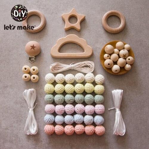 Lets Make Baby Wooden Teether 1 Set Diy Holder For Nipples Personalized Infant Crib Bed Stroller Toy Spiral Baby Teether