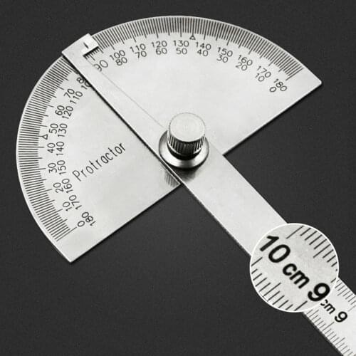 Protractor Angle Finder Multifunction Stainless Steel Rotary Ruler Adjustable Dividing Measuring Tool Gauge