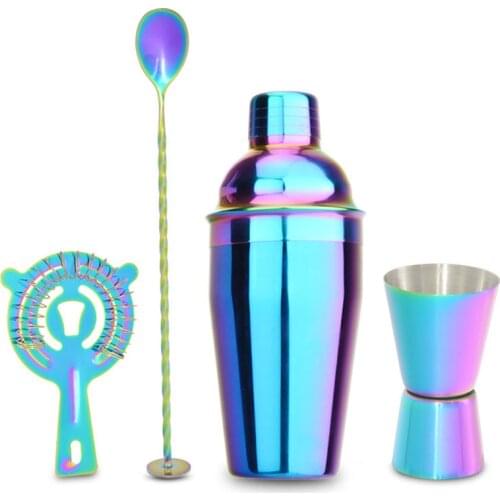 Quality Rainbow 550Ml Stainless Steel Cocktail Mixer Set Bartender Wine Martini Wine Bartender Drink Party Bar Tools Bartender