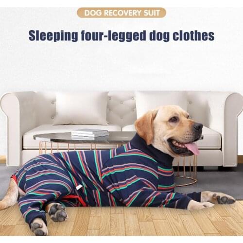 Full-enclosed High-elastic Four-legged Dog Pajamas Clothes Home And Physiological Clothes Anti-licking And Anti-mosquito Clothes