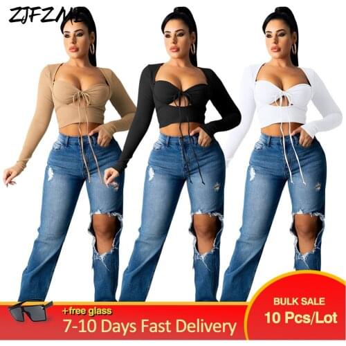 Женские топы и футболки ZJFZML ZZ China At AliExpress