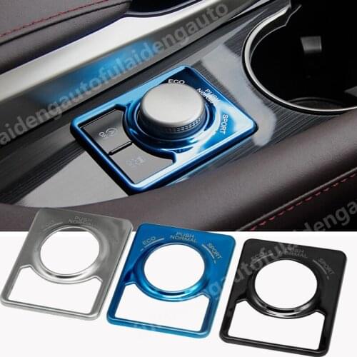 1pcs Stainless Indoor Button Decorative Frame Trim Central control adjustment decorative frame For Lexus RX350 RX450H 2016-2019