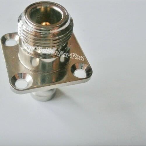 1Pcs N female plug to BNC female jack Flange Mount RF Adapter connector