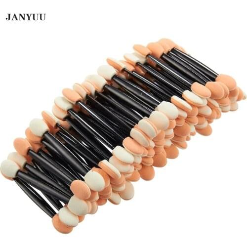 1000pcs Double-Ended Eye Shadow Cosmetic Brushes Eyeshadow Eyeliner Sponge Lip Brush Disposable Makeup Eye Brush Nail Art Brush