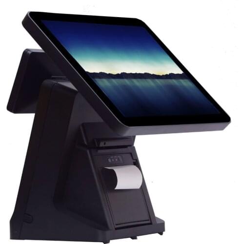 15 Inch Touch Screen Tablet PC Cash Register POS System POS terminal with customer Monitors