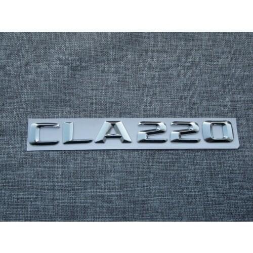 3D Chrome Number Letters FOR CLA 220 Trunk Emblems Badges for Mercedes Benz CLA220