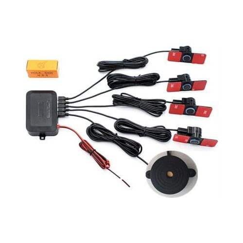 Car Sensor Parking Detector Automobiles Reverse Backup 4 Radar Detector System + Buzzer alarm + Original parking Sensors OEM
