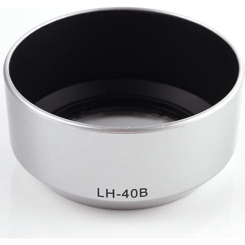 Lens Hood Shade for LH-40B Olympus M. Zuiko Digital 45mm F1.8 1:1.8 Lens Silver