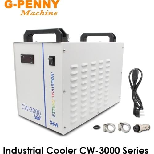 Industrial Water Chiller CW-3000 DG110V TG220V Used for CO2 Laser Engraving Cutting Machine Cooling 60W 80W Laser Tube