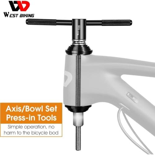 WEST BIKING Bike Headset BB Bottom Bracket Press Tool MTB Road Bicycle Maintenance Installation Removal Durable Repair Tools