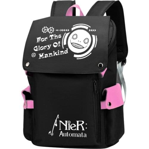 Unisex Anime Cartoon NieR 2B Travel Rucksack Casual Schoolbag Student Backpacks