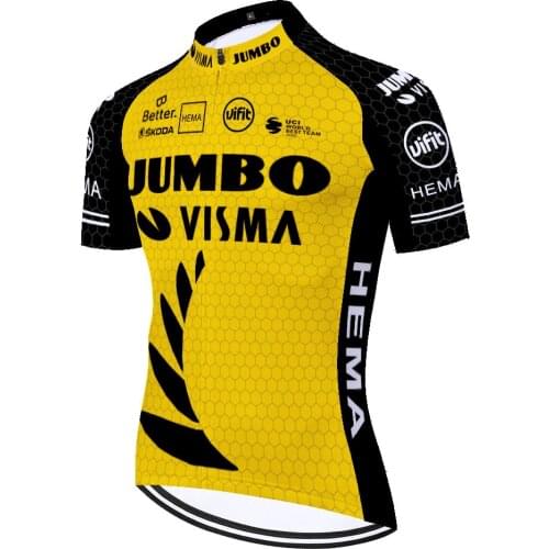 2021 JUMBO VISMA Laser Cut Велоформа Мужская Zomer Fietskleding Heren Tricota Hombre Maglia Uomo Maillot Masculino 자전거의류 Jersey