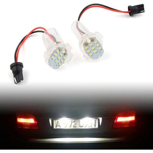 2Pcs white LED Lights Car License Number Plate Light For TOYOTA Corolla Alphard Atis 2001-2007 & IST 2009-up