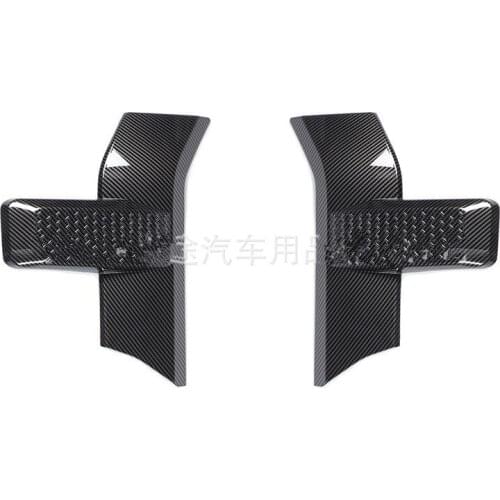 Fit For Ford F-150 2015-2020 Car Exterior Head Light Lamp Cover Trim Carbon fiber ABS