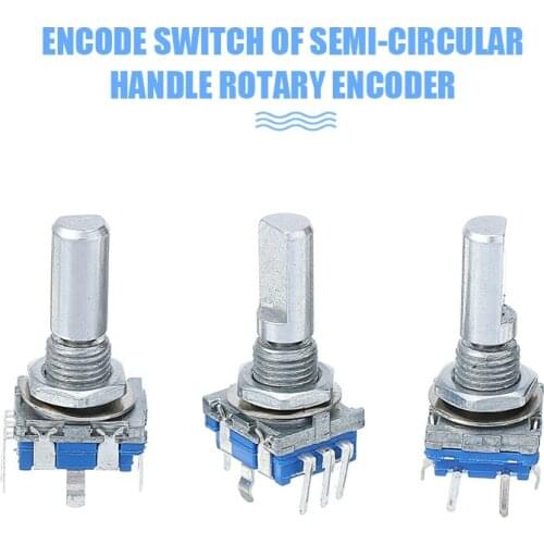 3pcs 360 Degree Rotary Encoder With Push Button 20 Position 6mm Shaft Diameter Switch 5 Pin For Data Entry New