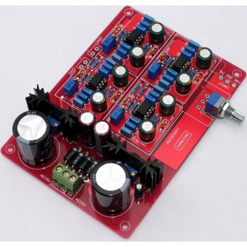 Referen to German MBL6010 Circuit NE5534 Amplifier Preamp Board HIFI Fever Preamplifier Tone Volume Control Gain 12 Times