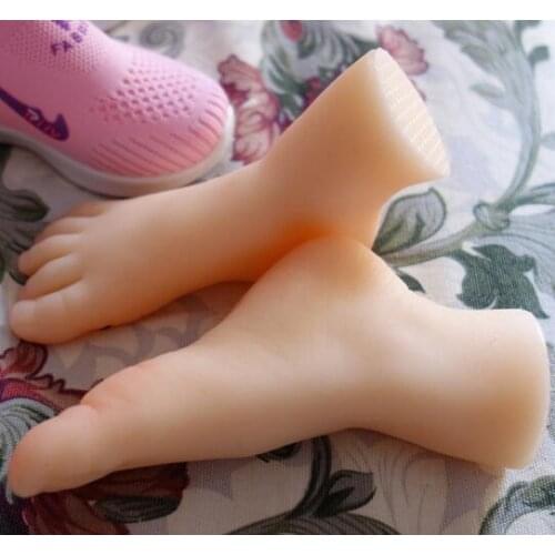 12*7.5*5CM female Foot mannequin body mini Blood vesse Silicone Masturbation sex doll toys Stockings soft Silica gel 1PC C745