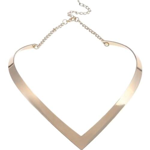 North Africa Torques Collar Chokers Fashion Bright Metal Weld Bib Women Necklaces 2019 Statement Jewelry