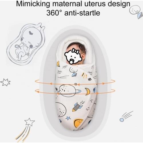 Toddler Cartoon U-shaped Protection Fastener Tape Swaddle Blanket Infant Baby Sleeping Bag Cartoon Animal for Daily Use