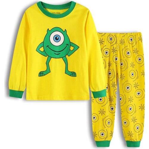 Winter 2021 Childrens Pajamas Sets Home Leisure Girl Cartoon Cute Cotton Longsleeve Pyjamas Kid 2-7 y old Girls Pajama
