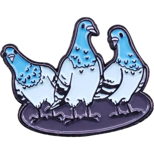 Wild pigeons badge show your support for these underappreciated charming and beautiful birds