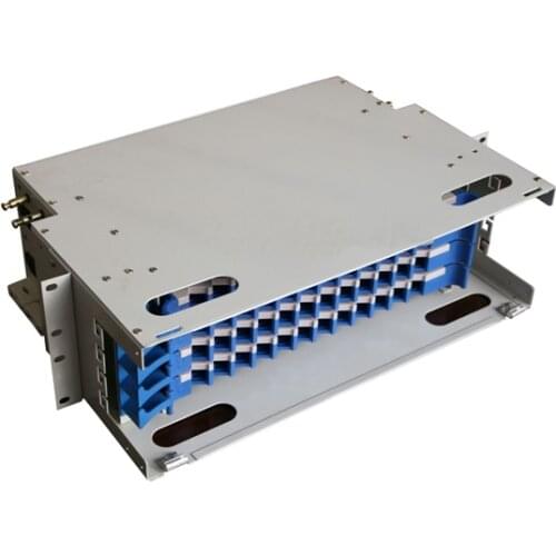 19 inch 48 core 4U ODF optical fiber distribution frame SC/FC/LC Fiber adapter 48 port core fiber patch panel ODF By DHL