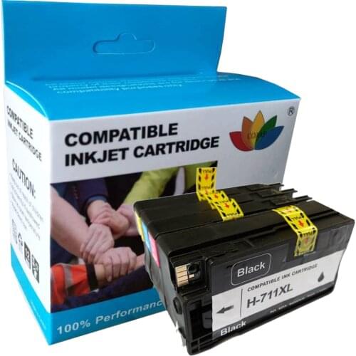 4 pack Compatible hp 711 711XL BK C M Y Ink Cartridge for HP DesignJet T120 T520 inkjet Printer for CZ133A CZ130A CZ131A CZ132A