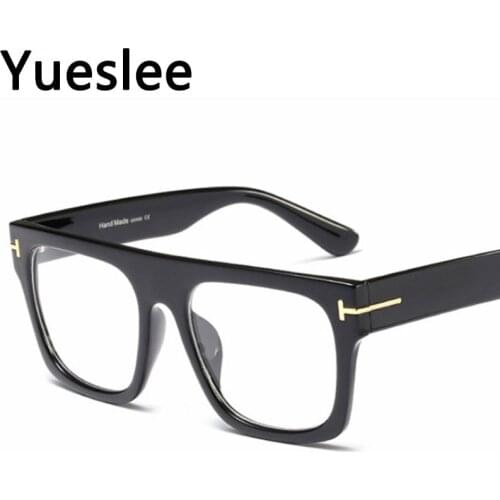 45718 Lentes Con Filtro Luz Azul Retro Anti Blue Light Square Big Glasses Frame Men Women Optical Fashion Computer Eyeglasses