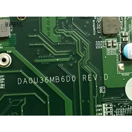 FAST SHIPPING, BRAND NEW, DA0U36MB6D0 REV : D MOTHERBOARD FOR HP 15-B ,ONBOARD CPU CELERON ( COMPATIBLE CORE I3 I5 I7)