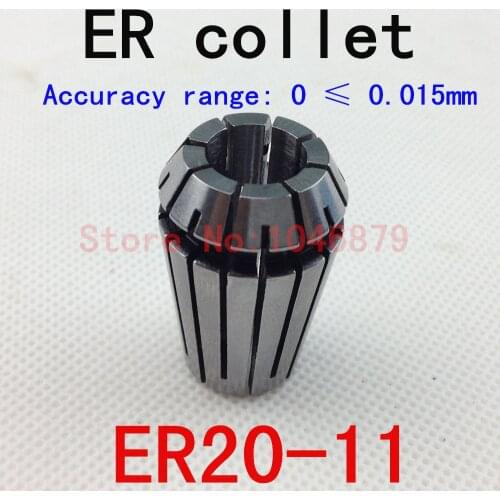 Collet, CNC chucks, tool chuck, milling chuck. Accuracy: 0.015mm. ER20-11