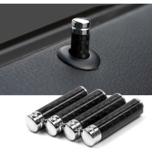 For Mercedes Benz A C E CLA GLA GLK ML GLC GLE GLS SLK Class W205 W204 W212 W211 Door Pin Lock Lifting Bolt Trims Carbon Fiber