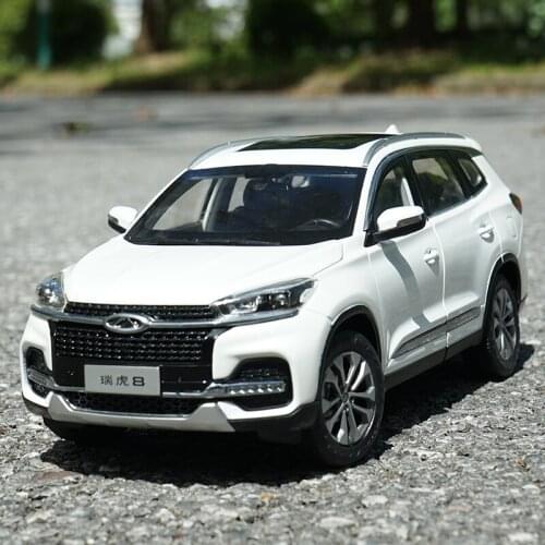 Diecast Alloy 1:18 Scale 2020 Chery Tiggo 8 SUV Car Model Metal Die-Cast Toy Vehicle for Collection Gift Souvenir Collectible