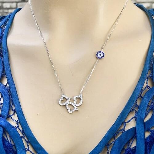 Love 925 Sterling Silver Necklace Women Girls Gift Jewelry Accessories Fashion Handmade Elegant Chain