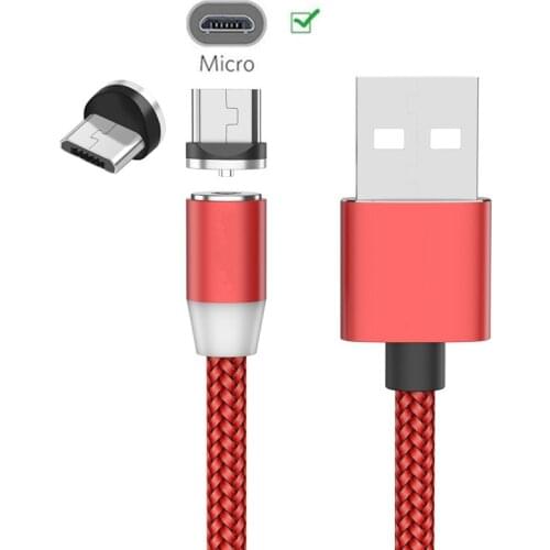 For Samsung A10E A2 Core J4 J7 J8 A3 A5 2016 A7 2018 Huawei Y5 Y6 Y7 2019 magnetic Micro USB Cable Nylon Braided Magnet Charger