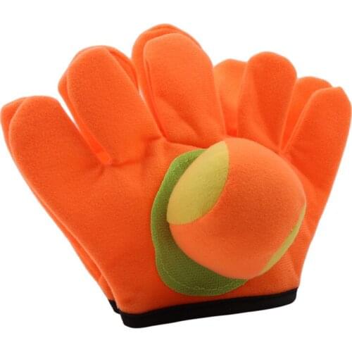 Small/large gloves sticky ball Outdoor Sports Game Throw Catch Balls Toy Gloves Set Sticky Mitts Kids Playing toy
