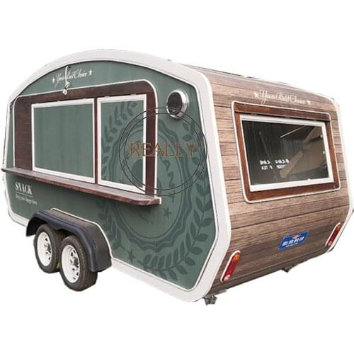 Boat Model Food Catering Trailer Coffee Car Van Hot Dog Ice Cream Food Cart With Freezer