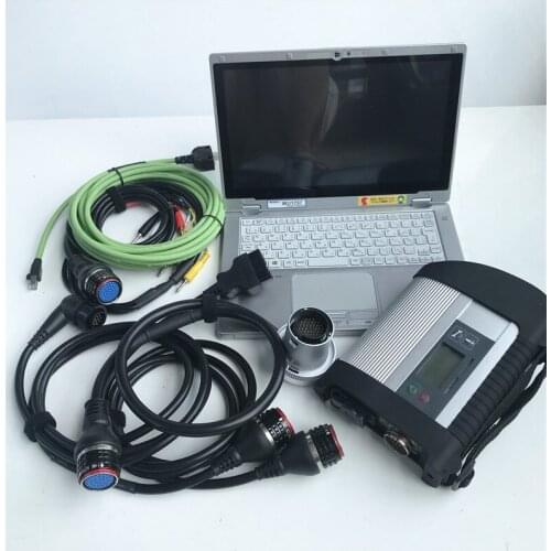 2020.12 New mb Star c4 + CF-AX2 i5 8G used laptop + software SSD 480gb fullset ready to use for car and truck diagnostic scanner