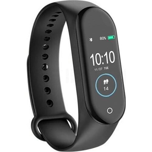 New M4 smart bracelet color screen heart rate sports pedometer waterproof bracelet environmental protection waterproof watch