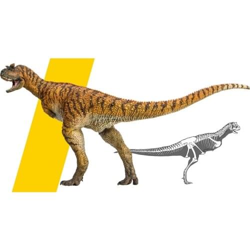 PNSO Domingo The Carnotaurus Dragon Dinosaur Classic Toys for Boys Prehistoric Ancient Animal Model Movable Jaw