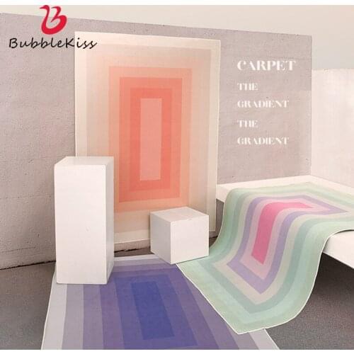 Bubble Kiss Carpet For Living Room Personality Fashion Gradient Purple Rug Home Decor Bedroom Moisture-Proof Customize Floor Mat