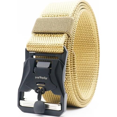 Flying Art nylon Military Combat Multi-Purpose Belt Genuine Magnetic Buckle Mens Famous Designer belt