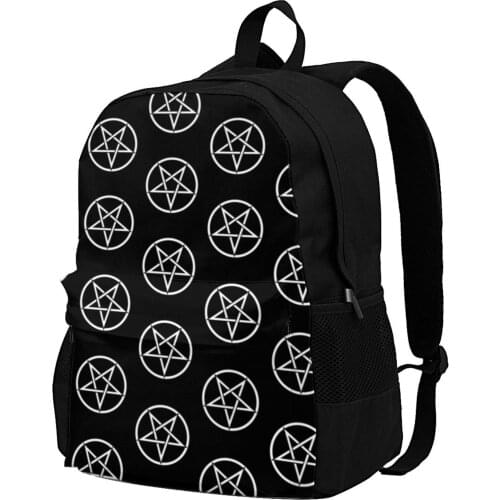 Baphomet Backpacks Streetwear foldable Trekking Backpack Tourist Pattern Bags