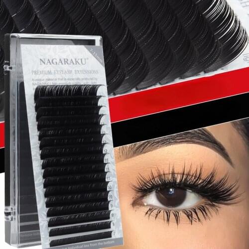 SUPER Black Ellipse Flat Lashes Extensions Lash matte Split Tip profession Soft Silk Flat Eyelashes C D Curl Eyelash wholesale