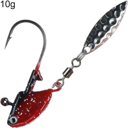 Stainless Steel Luminous Fishing Lures Bait Tackle Tools with Rotating Sequins Artificial Bait Fish Lure