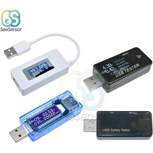 USB LCD Current Voltage Charger Capacity Tester USB Charger Doctor Detector Power Meter Voltmeter Ammeter Mobile Battery Tester
