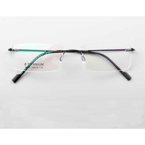 YOUTOP 2018 New Rimless frame B titanium myopia men glasses frame prescription frame eyeglass 6020