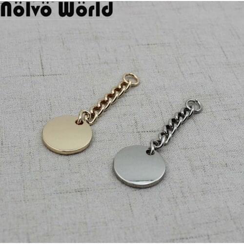10pcs Customize Leather Bag glaze Round Tags chain Leather Luggage tags Personalized baggage tag Customized
