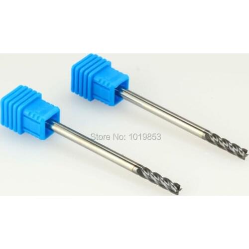 5pcs SLONS S200-4*4*75L HRC50 4mm shank diameter tungsten carbide end mill milling cutter for steel or cast iron